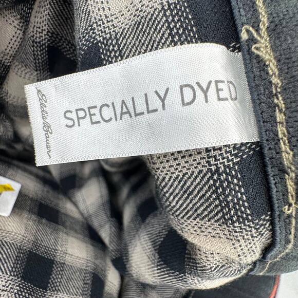 Eddie Bauer jeans 20 flannel lined boyfriend straight mid rise gray straight NEW - Picture 9 of 11